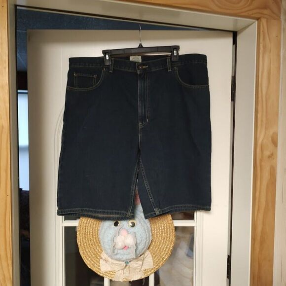 New St John's Bay 10 Inch Inseam Denim Shorts Men's 42 - Picture 1 of 3